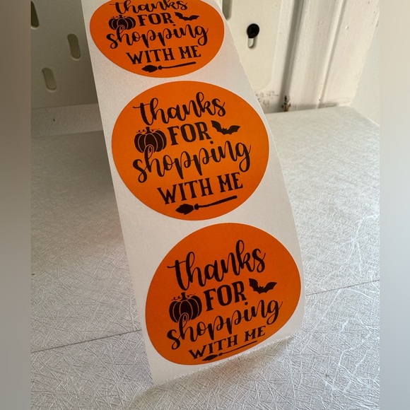 Thank You for Shopping with me Sticker halloween fall thank you sticker - Picture 6 of 9
